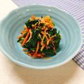 ぽんしゅラブ子's cooksnap of when they made ほうれん草のコチュジャン和え常備菜。.