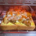 しまちょ★'s cooksnap of when they made 簡単＊きんぴらごぼうチーズトースト.