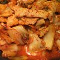 crea319's cooksnap of when they made 豚バラとキムチで★チーズタッカルビ風.