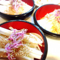 おうちごはん☆'s cooksnap of when they made 大根と食用菊のごまあえサラダ.