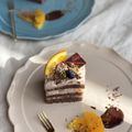 あみズきっちん's cooksnap of when they made オレンジチョコ❀モンブランショートケーキ.
