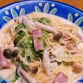 クックXQR1U4☆'s cooksnap of when they made ベーコンのチーズクリームワンポットパスタ.