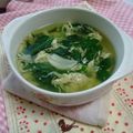 ななぐくん's cooksnap of when they made モロヘイヤ＆コロっとにんにくの卵スープ.