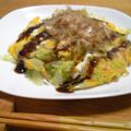 夢工場's cooksnap of when they made キャベツとたまごでなんちゃってお好み焼き.
