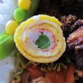 まねきねこにゃん's cooksnap of when they made お弁当に✿カニカマいんげん玉子焼き.