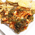 新妻あや's cooksnap of when they made 人参葉と海老のかき揚げ.