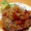 ちよくわ's cooksnap of when they made 残った筑前煮リメイク☆根菜ハンバーグ.