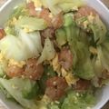 かおり♡♡♡'s cooksnap of when they made キャベツと海老の炒め物.