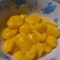 閑人舎's cooksnap of when they made 暖かみを感じるみかん白玉のシロップがけ.