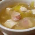 あきつま（杏花☆）'s cooksnap of when they made キャベツと豆腐のおなかに優しいスープ.