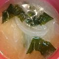 ☆ドキンちゃん☆”'s cooksnap of when they made 玉ねぎ・ワカメ・油揚げのお味噌汁.