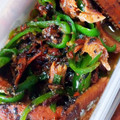 やわり's cooksnap of when they made 簡単！ピーマンとさんまの蒲焼き缶詰炒め.