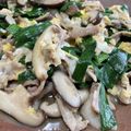 1065386's cooksnap of when they made 簡単！生椎茸入りの豚ニラ玉♪.
