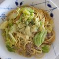 ☆えま★'s cooksnap of when they made 春キャベツと豚肉のクリームパスタ.