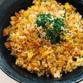 mayurich's cooksnap of when they made 残った唐揚げで簡単チャーハン♪.