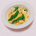 まあまま☆0403's cooksnap of when they made スナップえんどうとツナの卵とじ.
