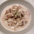 なつ★なつ's cooksnap of when they made マッシュルームで白いビーフストロガノフ.