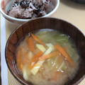 リラシャン's cooksnap of when they made 甘くて旨い！さつま芋とキャベツの味噌汁.