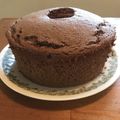 まんちー's cooksnap of when they made ★ココアシフォンケーキ★.。.:*.