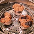 クックP8ORFL☆'s cooksnap of when they made ＨＭで簡単♪生チョコ蒸しパン.