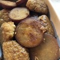 mauzai's cooksnap of when they made さつま芋と鶏つくねの甘辛煮.