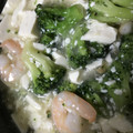 kinkinsan's cooksnap of when they made ほっこり優しい味☆豆腐とエビの中華炒め.