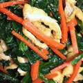 ちゃぎー's cooksnap of when they made 【レンジ】ほうれん草とひじきの胡麻和え.
