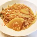 クックE662AA☆'s cooksnap of when they made 約10分！！大根とひき肉の煮物.