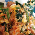 あかぷり's cooksnap of when they made 簡単！キムチとほうれん草のふわふわ玉子♡.