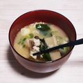 アクセル☆'s cooksnap of when they made ✿エリンギとひき肉の味噌汁✿.
