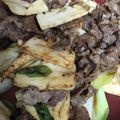 snow012's cooksnap of when they made 牛肉・長ねぎ・筍のガーリック醤油炒め.