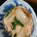 クックVJJJYV☆'s cooksnap of when they made 簡単料亭の味♡かぶのカニカマあんかけ.