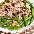 あきたん食堂's cooksnap of when they made 牛肉とさやいんげんの塩だれ炒め.