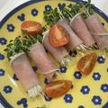 ゆいまーるん's cooksnap of when they made ブロッコリースプラウトの生ハム巻き.