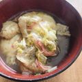 かめのももこ's cooksnap of when they made 餅入り☆白菜と油揚げの甘辛煮.