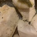 くまごり's cooksnap of when they made 鶏ムネ肉のつけ汁焼き〜わさび醤油をつけて.