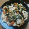 パン大好きおばさん☆'s cooksnap of when they made 小松菜・ひじきの炒り豆腐♪鉄分たっぷり♪.