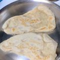ごごんた's cooksnap of when they made もちふわナン 自家製酵母朝こねて夜食べる.
