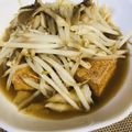 優木星's cooksnap of when they made 厚揚げの✿もやしあんかけ.