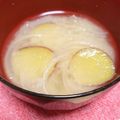 hitomi♪＊'s cooksnap of when they made ❀さつまいも味噌汁❀.