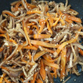 midorin124's cooksnap of when they made ☆椎茸の芯と人参のきんぴら☆.