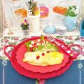 sakuraロゼット's cooksnap of when they made フライパンでチキンライス♪オムライスにも.