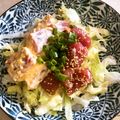 mahalofk's cooksnap of when they made ハワイで食べた味を再現！スパイシーポキ☆.