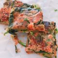 seacomet's cooksnap of when they made ほうれん草とチーズのチヂミ.