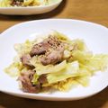 あ～ちゃんさ～ちゃん's cooksnap of when they made 簡単★豚肉と春キャベツの塩にんにく炒め.