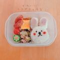 柴犬のお顔☆'s cooksnap of when they made キャラ弁 うさぎさん.