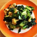 プンコ's cooksnap of when they made ターサイと薄揚げの…炒め煮.