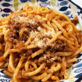クック甘党。's cooksnap of when they made ボロネーゼ風♪もちもちうどん.