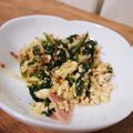 pigumo's cooksnap of when they made 豆腐＆ほうれん草バター炒め：卵アレルギー.