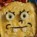 リスのしっぽ's cooksnap of when they made 簡単キャラ弁☆スポンジボブ.